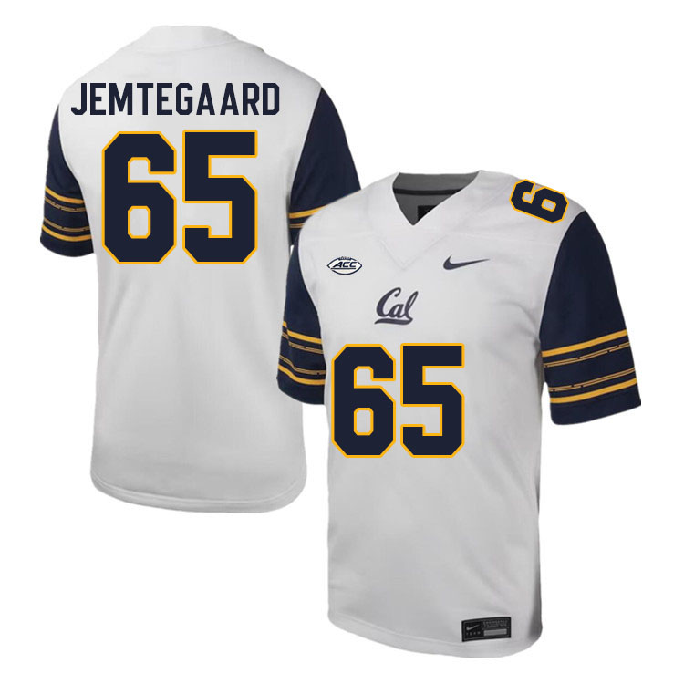 Men #65 Dylan Jemtegaard California Golden Bears ACC Conference College Football Jerseys Stitched Sa